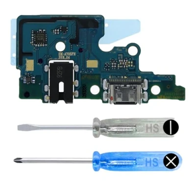 Immagine di MMOBIEL Connettore Dock Compatibile con Samsung Galaxy A70 2019 Porta di Ricarica Sostituzione Cuffie/Microfono Tipo C incl. Cacciaviti