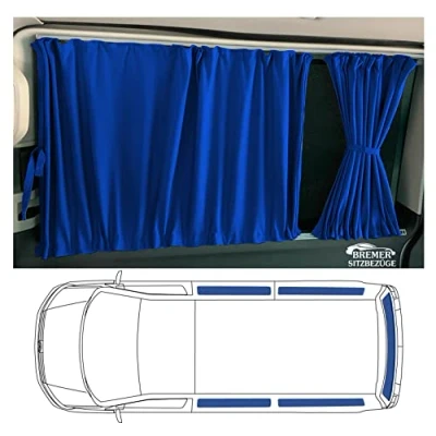 Immagine di T5 e T6 Transporter Tendine parasole con portellone posteriore, colore: blu