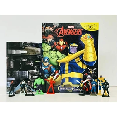 Immagine di phidal 2 Avengers Cofanetto Libro con 12 Figurine e Un Tappeto di Gioco, 9782764344590, Multicolore