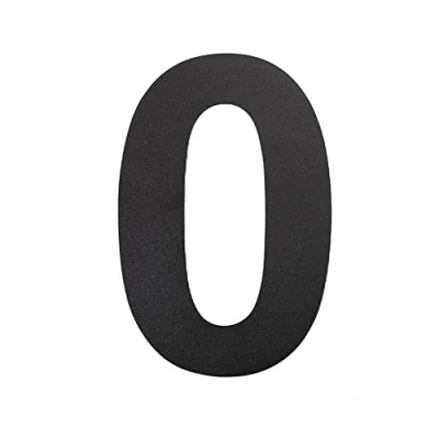 Immagine di nanlyiau Numeri civici Nero Numero di Acciaio civico esterno in Solido Inossidabile 304,Aspetto Fluttuante 6in/15.3cm(0)
