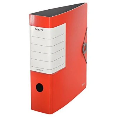 Immagine di Leitz Registratore in Polyfoam 180 f.to Commerciale Dorso 8.2 cm Rosso Chiaro 11120020