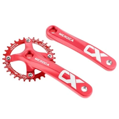 Immagine di SURIEEN guarnitura quadrata da 170 mm per mountain bike con 104 BCD 32T singola velocità MTB