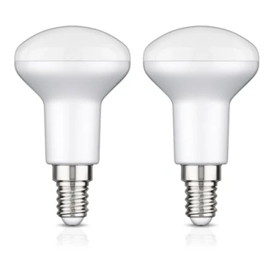 Immagine di ledscom.de 2 pezzi E14 lampadina LED, R50, bianco caldo (2700 K), 6,2 W, 608lm, 116, dimmer a 3 fasi, opaco