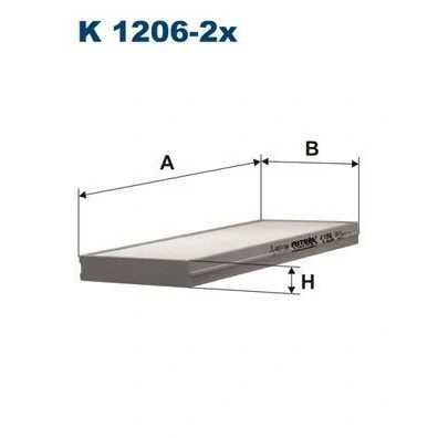 Immagine di FILTRON K 1206 2x Filtro abitacolo particellare 232 106,5 20