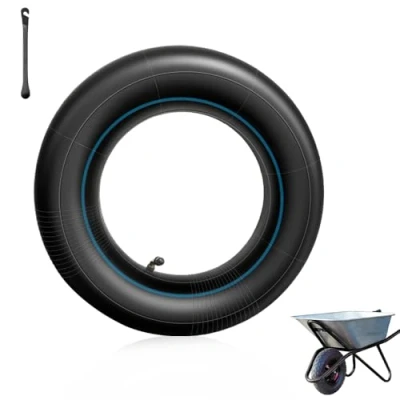 Immagine di mizikuu 3.50/3.00 8 Camera d&#039;Aria, Ruota di Ricambio d&#039;Aria Carriola Pneumatici Da Per Carrelli a Mano Trattore Inner Tube Valvola Carrello, Spazzaneve, Generatore e Altro