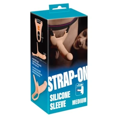 Immagine di Strap On &amp; Guaina Per Pene Silicone Medium