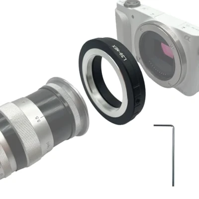 Immagine di L39 NEX Anello adattatore per obiettivo Leica 39/L39/M39 compatibile con fotocamere E Mount 3, C3, F3, 3N, 5, 5N, a3000, a3500, a5000, a6500, a7, a7R,