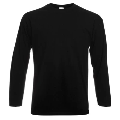 Immagine di Fruit of the Loom 61 038 0 Maglietta a maniche lunghe Nero e nero. 3XL