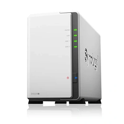 Immagine di Synology DS220j 4TB 2 Bay Desktop NAS Solution, Installed with x 2TB Western Digital Red Drives
