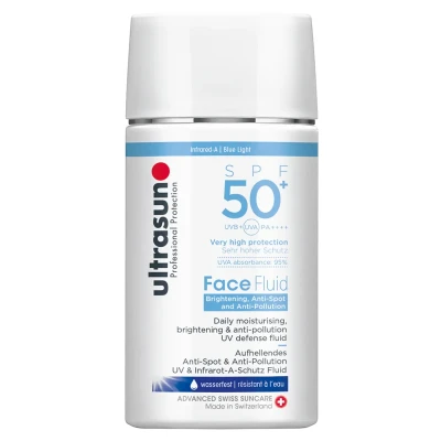 Immagine di Ultrasun FACE Fluid Brightening &amp; Antipollution SPF50+ Crema solare, Taglia: 40 ml,