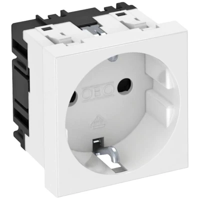 Immagine di OBO Bettermann 6120008 Modulo apparecchi Presa (L x A P) 45 42 mm 1 pz. Bianco
