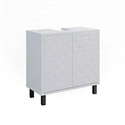 Immagine di Vicco Mobile sottolavabo per bagno Agasta, Bianco lucido, 56.2 x 57.1 cm