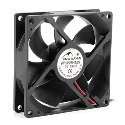 Immagine di sourcingmap DC 12V 0,60A 92mmx92mmx25mm 7 palette ventola raffreddamento del radiatore accessori per radiatori
