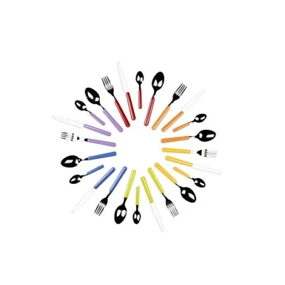 Immagine di Excelsa Fashion Servizio 24 Posate, Set per 6 Persone, Acciaio Inossidabile, Multicolore, 9 x cm, unità