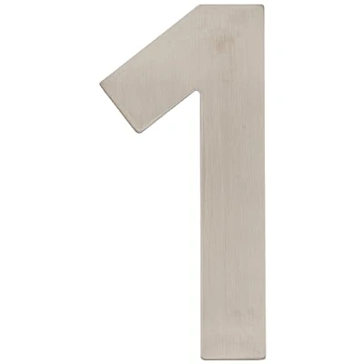 Immagine di Maestro numero civico acciaio inossidabile ✓ 3d design buona Leggibilità individuali combinazioni iscrizione Marcatura porta di Casa Parete cancello da giardino, 424007
