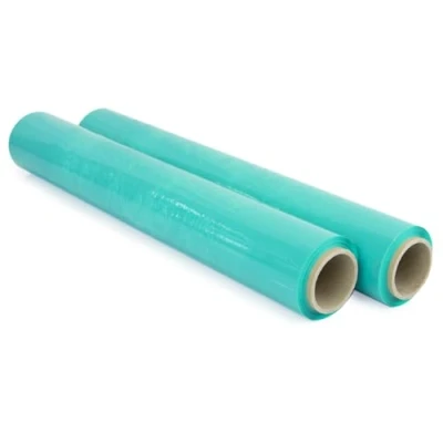 Immagine di OFITURIA pellicola per imballaggio 50 cm di larghezza e stirabile fino a 300 metri lunghezza Rotolo elastica manuale industriale (Verde, 2)
