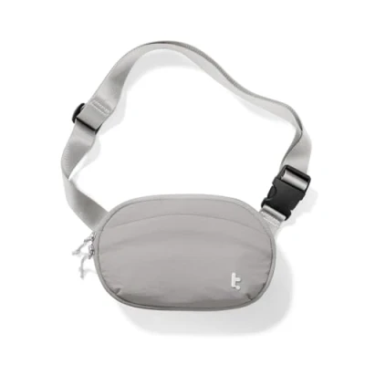 Immagine di tomtoc Marsupio da Donna con Protezione RFID, 1,5 L Borsa a Tracolla Donna, Piccola Leggera e Impermeabile, Petto per Tutti i Giorni, Viaggio, Grigio, Regali Natale