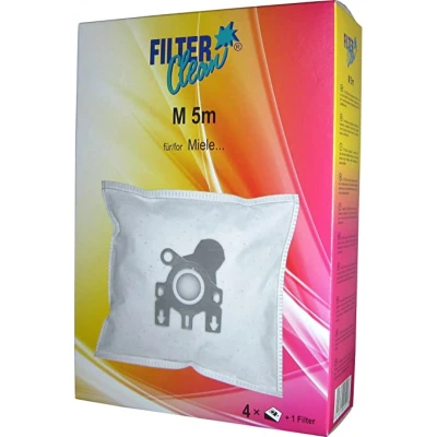 Immagine di Filterclean FL0014 K sacco a vuoto aspirapolvere M5/6/8M M5M sacchetti microfiltro per miele f/j/m 4 pz. +1 filtro
