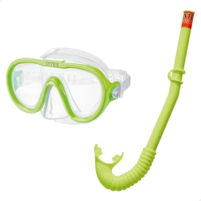 Immagine di Intex 55642, Maschera e Boccaglio Unisex Baby, Giallo