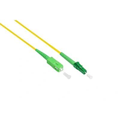 Immagine di Good Connections Cavo in fibra ottica OS2 Simplex maschio LC (APC) a SC Singlemode 9/125 patch per FTTH/FTTB/FTTx/FritzBox/Router 10 m