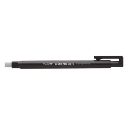 Immagine di Tombow Mono Zero Gomma di precisione nachfuellbar con punta squadrata, 2.5 mm x 5 Ohne Nachfüllradierer nero