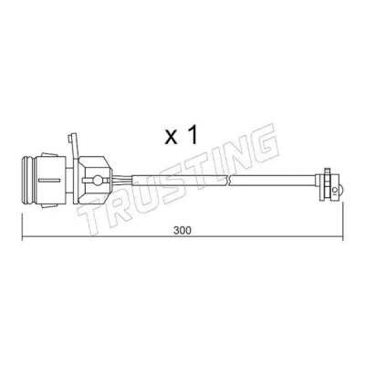 Immagine di TRUSTING SU.249 Sensore Freni AUDI: A8 D2