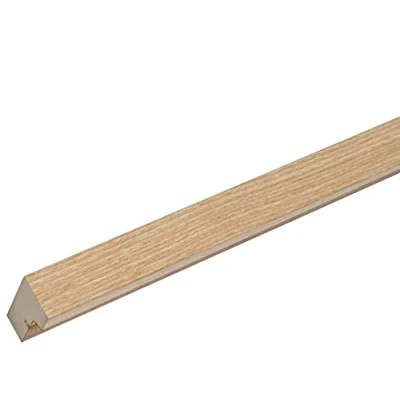 Immagine di Deknudt Frames S40AH1 P1 40.0X50.0 Portafoto Basic con passpartout, modanatura alta, in legno di quercia/MDF, 52,7 x 42,7 3,5 cm, colore: naturale