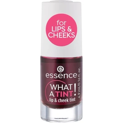 Immagine di Essence WHAT a TINT! lip &amp; cheek tint, evidenziatore n. 01 Kiss from rosa, risultato immediato, duraturo, naturale, vegano, senza particelle di microplastica, nanoparticelle (4,9 ml)