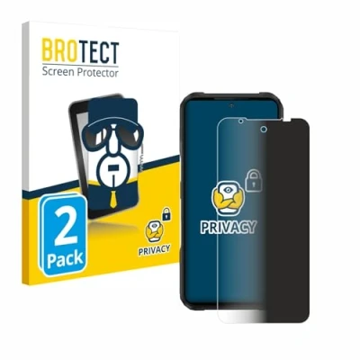 Immagine di brotect (2 Pezzi Pellicola Privacy per Doogee V20 Pro [Anti Spy, Protettiva Chiara, Blue Light Filter]