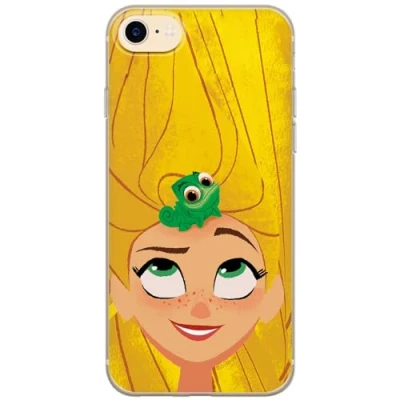 Immagine di ERT GROUP custodia per cellulare Apple Iphone 7/8/ SE 2/ 3 originale e con licenza ufficiale Disney, modello Rapunzel and Pascal 001 adattato alla forma dello smartphone, in TPU