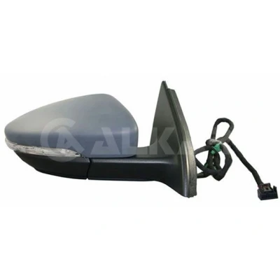 Immagine di Specchio retrovisore esterno Alkar 6150163 Dx con la prima mano elettrico termico, convesso, illuminazione ambiente per veicolo guida a Sx