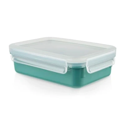 Immagine di Tefal Contenitore per alimenti 0,8 l, senza BPA, rettangolare, 100% ermetico, adatto lavastoviglie e microonde, Masterseal Colour Edition N1012710, verde