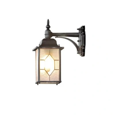 Immagine di Konstsmide Milano 7248 759 Lampada da parete per esterno a risparmio energetico, LED (monocolore) E27 75 W Nero, Argento
