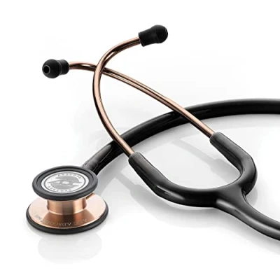 Immagine di ADC Adscope 608 Stetoscopio clinico con testina convertibile Rame/Nero