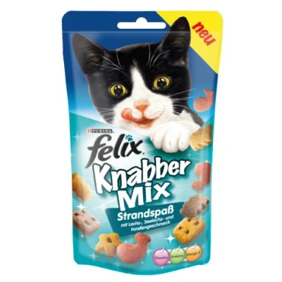 Immagine di Felix Party Mix Snack per gatti Set %: 3 x 60 g Ocean