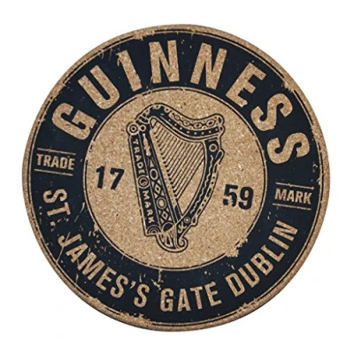 Immagine di Guinness Tovaglietta in sughero con design 1759 St. James Gate Harp
