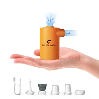 Immagine di FLEXTAILGEAR pompa ad aria portatile MAX PUMP 2020, con batteria da 3600 mAh, usb d&#039;aria ricaricabile,utilizzata per cuscini d&#039;aria, giochi piscina, anelli nuoto,materassi
