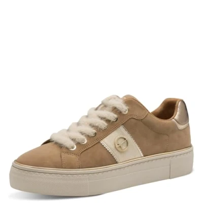 Immagine di Tamaris Damen Sneaker Low 1 23724 42, Scarpe da Ginnastica Donna, Camel Suede, 40 EU