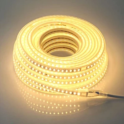 Immagine di pcning Strisce LED IP67 220V 15 Metri 5730 120 led/m Bianco Caldo 3000K 15M Striscia Impermeabile per Esterno Interno