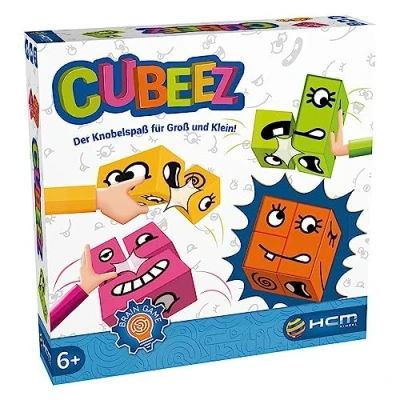 Immagine di HCM Kinzel 55171 Cubeez Brain Teaser Games, gioco di comunità, dadi abilità, puzzle, pazienza, 2 4 giocatori, dai 6 anni, multicolore