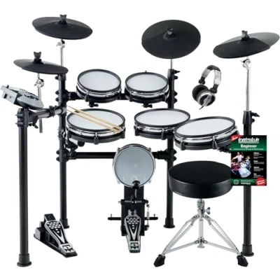 Immagine di XDrum DD 530 Mesh Heads e Drum MAXI KIT con sgabello cuffie