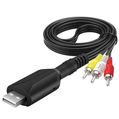 Immagine di USB 2.0 Audio Video Capture Card AV Composite Adapter Cable 3RCA a Grabber