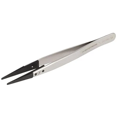 Immagine di Lindström TL 2ACFR SA ESD Pinzetta 2ACF Piatte tonde 130 mm