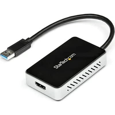 Immagine di StarTech.com Adattatore Scheda USB 3.0 a HDMI e DVI con hub 1 porta 1920x1200 grafica esterna doppio monitor (USB32HDEH)