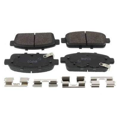Immagine di MAPCO 6957 Kit pastiglie freno Assale posteriore con segnalatore acustico usura lamierino anticigolío OPEL: Astra J Hatchback