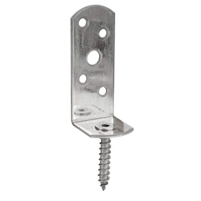Immagine di Alberts 326159 Supporto per recinzioni paravento a L, in varie versioni, acciaio inox, altezza totale 115 mm