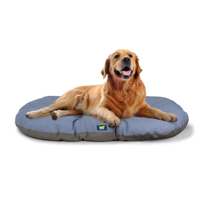 Immagine di Ferplast Cuccia Cane Relax, Cuscino per cani di grandi dimensioni, Gatto, Tappetino cucce e auto Lavabile in Cotone con Soffice Imbottitura, 100 x 63 cm. Azzurro