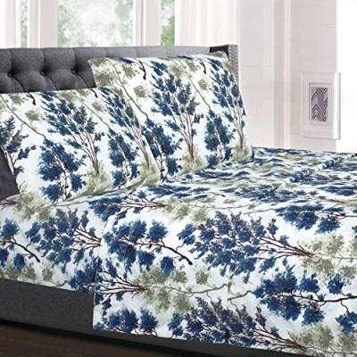Immagine di 1800 Supreme Collection, lenzuola lussuose traspiranti con angoli elasticizzati e di sicurezza integrati, set biancheria da letto extra morbide, profondi, lenzuola, king size,