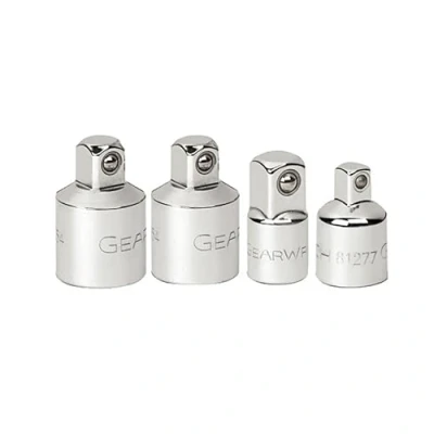 Immagine di GearWrench 81217 Set di adattatori per unità, 4 Pezzi 1/4 pollici, 3/8 pollici e 1/2