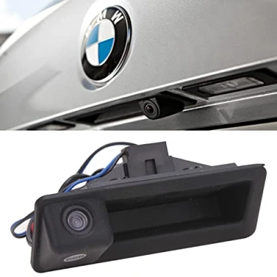 Immagine di Retrocamera Auto, Telecamera per Retrovisione con Maniglia Bagagliaio da 170 gradi, Posteriore Parcheggio HD BMW E60 E61 E70 E71 E72 E82 E88 E84 E90 E91 E92 E93 X1 X5